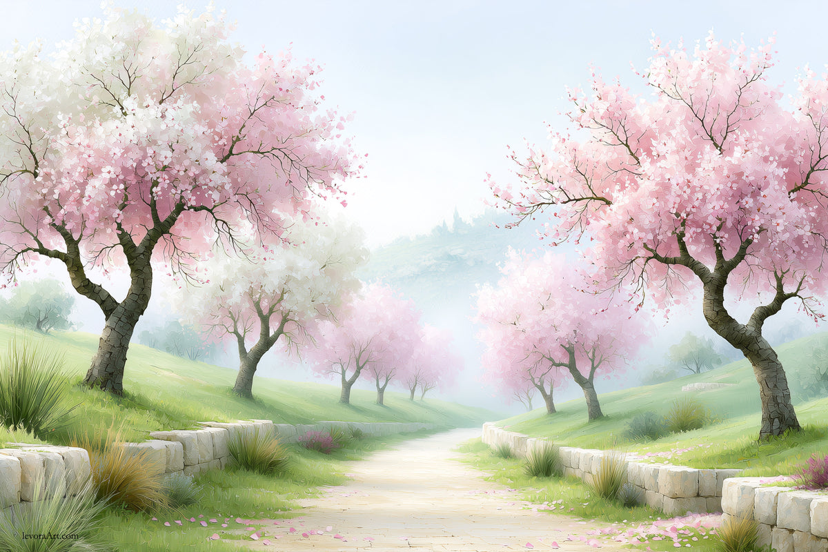 Pink Path Sukkah Mural